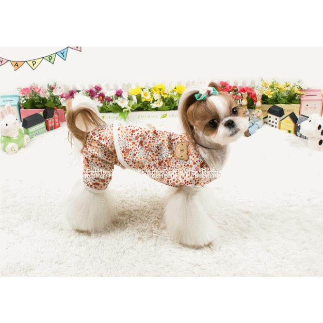 ミニフラワー オールインワン S〜XL（犬用パジャマ・部屋着
