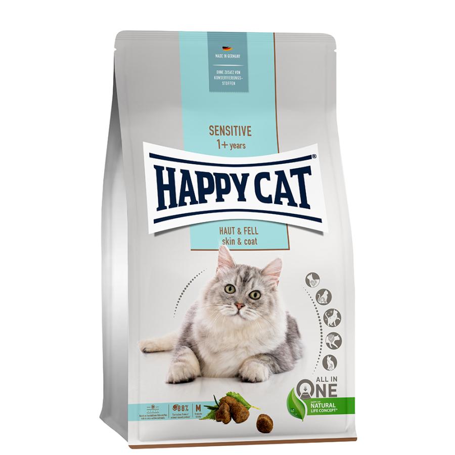 あすつく【正規品：HAPPYCAT ハッピーキャット】スキン & コート（皮膚被毛ケア） 4kg キャットフード 1000709152616