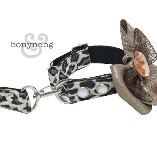 【30％OFF】スエードレオパード　カラー＆リードセット　S・L |  | 01