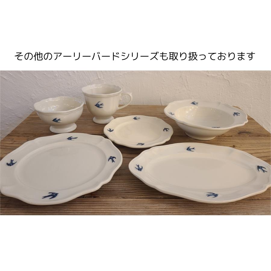studio m'（スタジオエム） アーリーバード ラウンドプレートS ツバメ