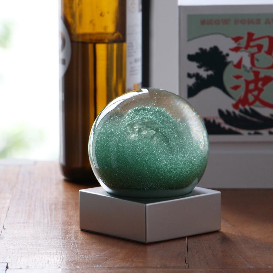 スノードーム アワナミ AWANAMI 波のスノードーム 置き物 ディスプレイ おしゃれ | DETAIL | 02