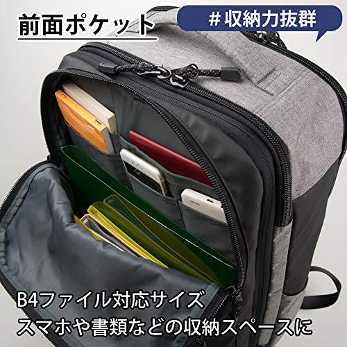 [ムスタッシュ] リュック メンズ 大容量 50L リュックサック 撥水加工 ビジネス ビジネスリュック MIU-0520 ブラック 