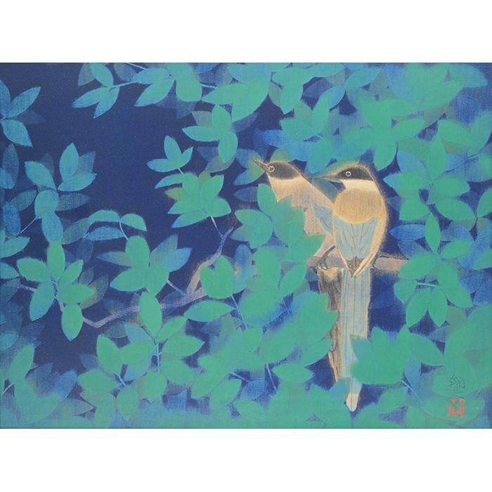 平山郁夫 尾長鳥 / 複製画 巧藝画 10号 著作権者承認 大塚巧藝社 |  | 01
