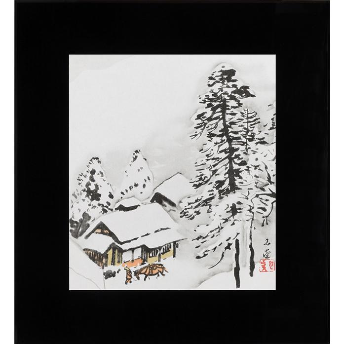 菖蒲方目図 川合玉堂画伯真筆