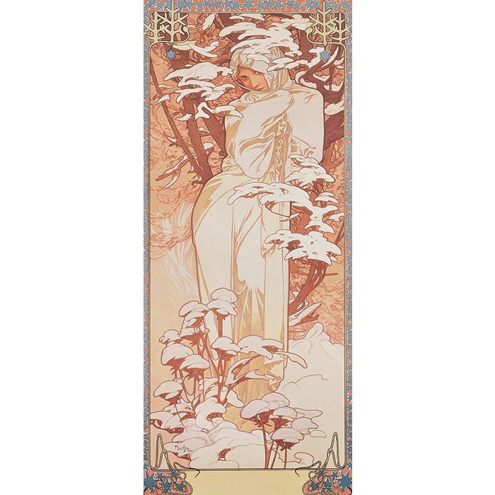 ミュシャ 四季 冬 複製画 絵画 大塚巧藝社 アールヌーヴォー |  | 01