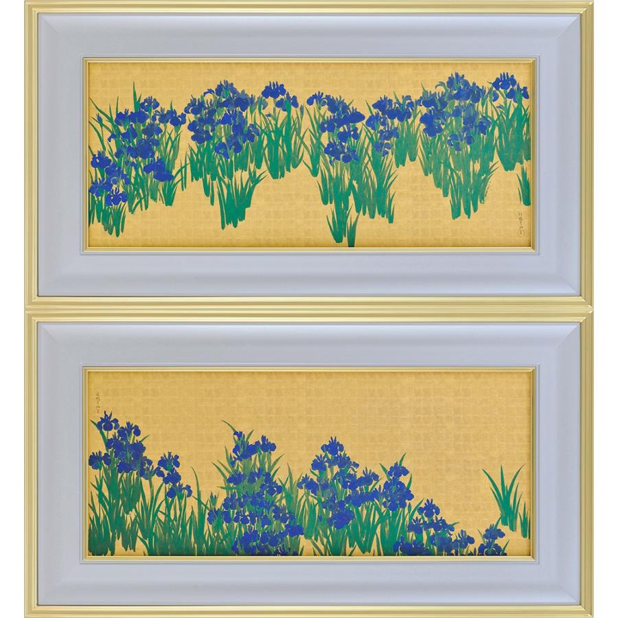 尾形光琳 燕子花図 右隻・左隻セット 複製画 巧藝画 大塚巧藝社 尾形光琳 燕子花図 右隻・左隻セット 複製画 巧藝画 大塚巧藝社