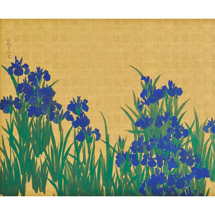 尾形光琳 燕子花図 右隻・左隻セット 複製画 巧藝画 大塚巧藝社