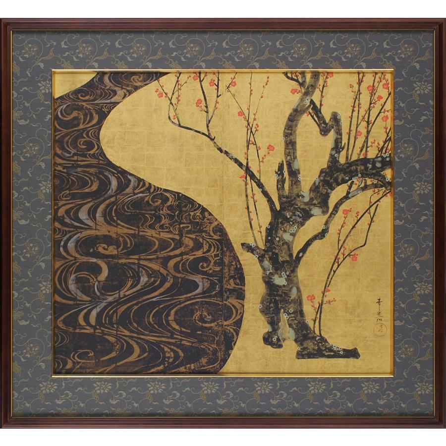 尾形光琳 紅白梅図 右隻・左隻セット 複製画 巧藝画 大塚巧藝社 |  | 02