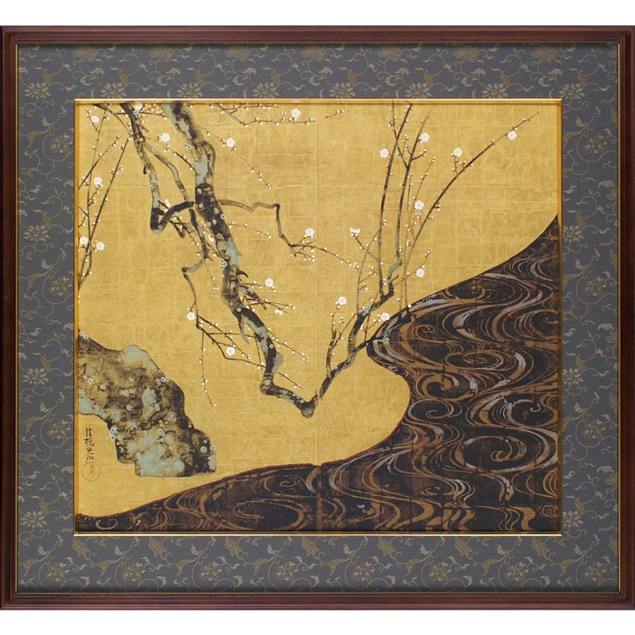 尾形光琳 紅白梅図 右隻・左隻セット 複製画 巧藝画 大塚巧藝社 |  | 01