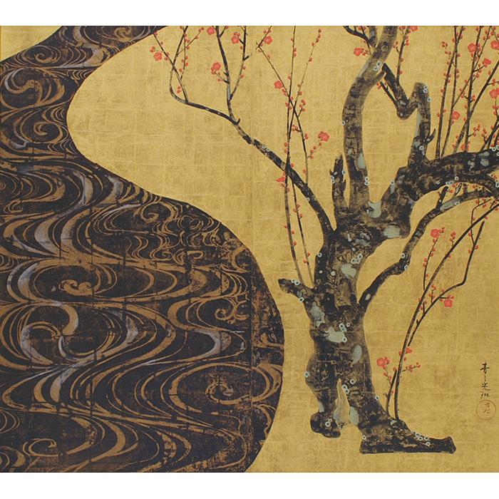尾形光琳 紅白梅図 右隻・左隻セット 複製画 巧藝画 大塚巧藝社 |  | 04