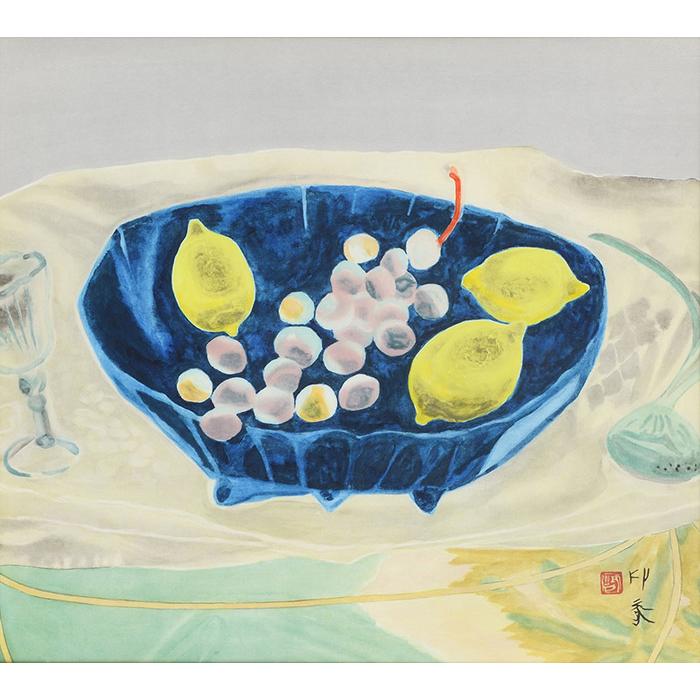 堂本印象 ぶどうとレモン 巧藝画 複製画 絵具手彩色 大塚巧藝社 |  | 01