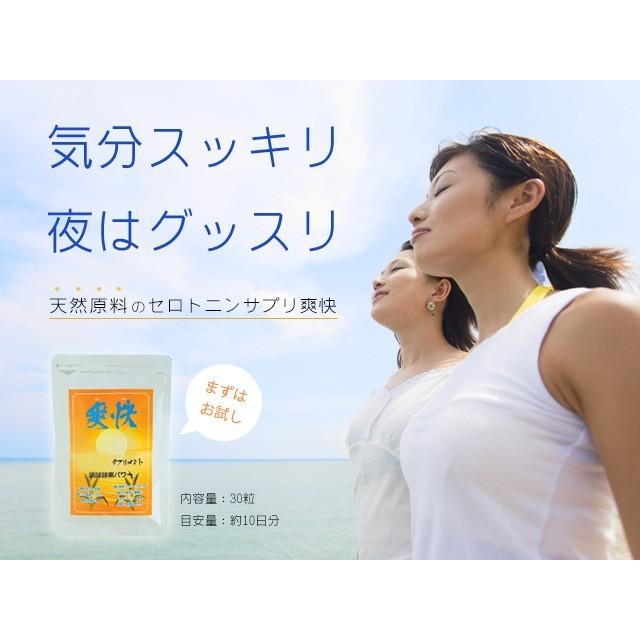 セロトニン サプリメント 爽快 お試し 30日分 酵素 大麦発酵酵素
