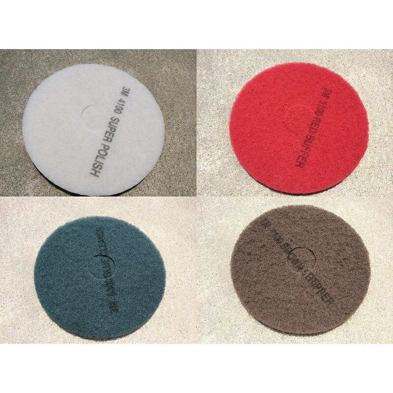 3M 3M輸入 フロアパッド 15インチ（茶 緑 青 白） 業務用 約380mm 15 