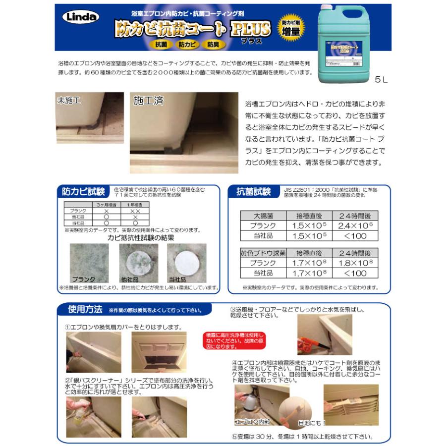 Linda(横浜油脂工業) 横浜油脂 防カビ抗菌コートプラス 2kg Linda 
