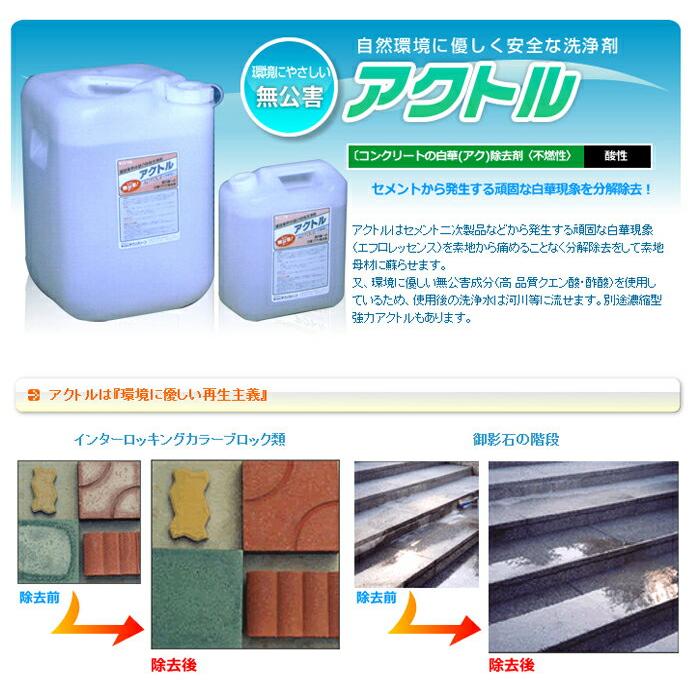 テクノクリーン アクトル （20L） 業務用 白華除去剤 セメント