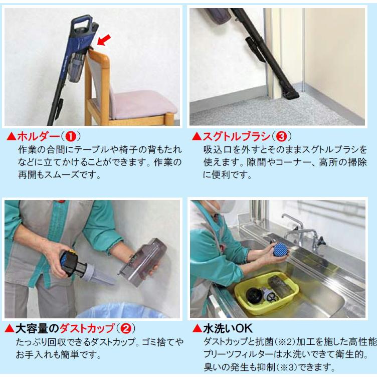 蔵王産業 スピアーサイクロンプロ EC-ZR200 （業務用 コードレス掃除機