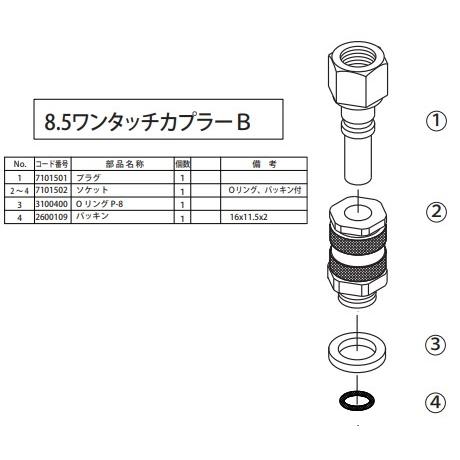 夏セール開催中 永田製作所 8 5ワンタッチカプラーb 高圧ホース用 横浜油脂 Acジェットver 2 丸山製作所 Msw029m Ac 補修部品 リンダエアコン洗浄ポンプ 高圧洗浄機 Aynaelda Com