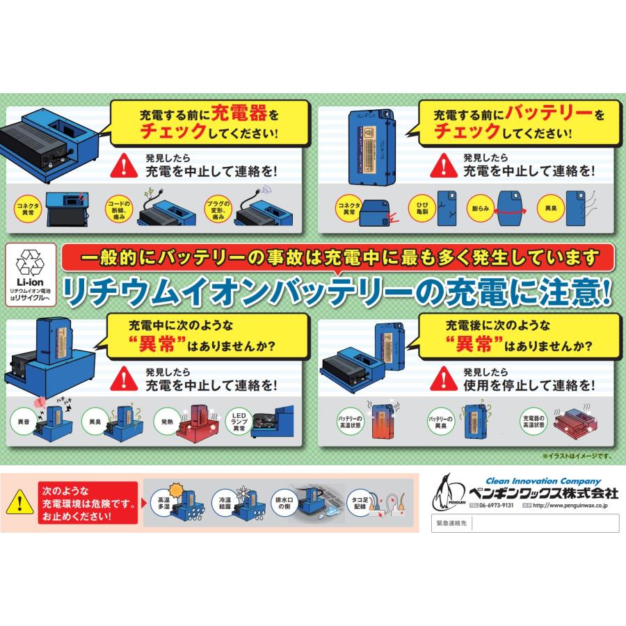 ペンギン CL-3（3台同時充電器） 業務用 CL3 業務用 コードレスポリッシャー用 リチウムイオンバッテリー充電器 複数台同時充電 CLC6264後継 ペンギンワックスの画像