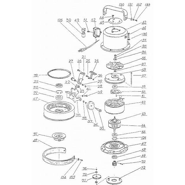 アマノ武蔵電機 8インチポリッシャー部品 回転板（展開図72番） CMP
