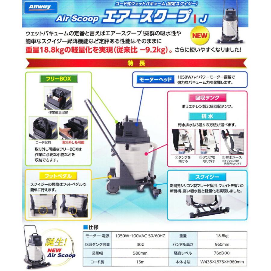 ペンギンワックス ペンギン オールウェイ エアースクープJ+排水ホース