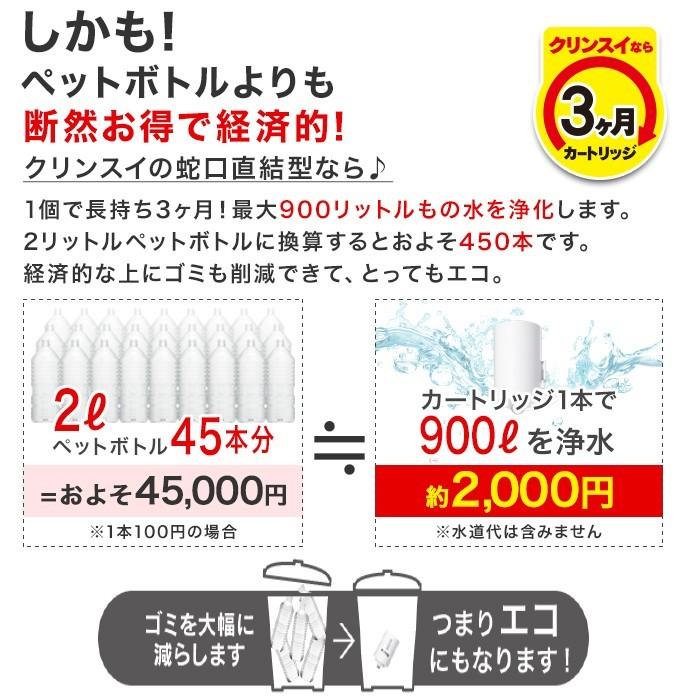 クリンスイ 蛇口直結型 浄水器 カートリッジ CBC03 4個 セット