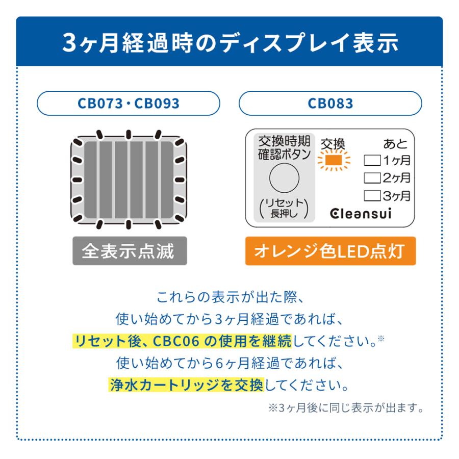 クリンスイ TVCM公開中 蛇口直結型 浄水器 カートリッジ CBC06 6