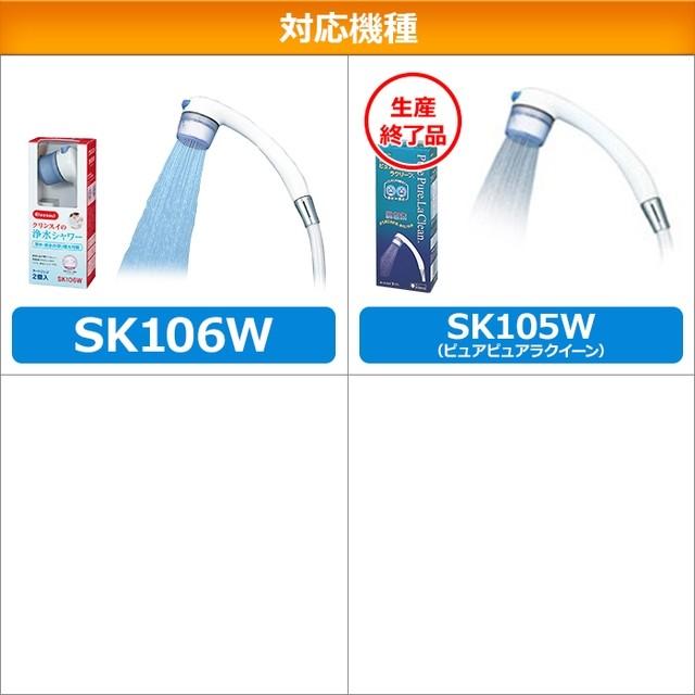【新品クリンスイ SKC205W 浄水シャワー用浄水カートリッジ 6箱セット‼︎ 三菱ケミカル・クリンスイ 浄水シャワー用カートリッジ 2個入