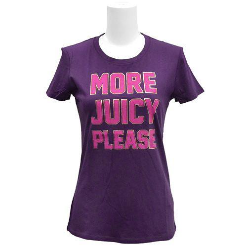 ジューシークチュール  JUICY COUTURE MORE JUICY PLEASE Tシャツ JG001075-500 サイズS アウトレット｜clear
