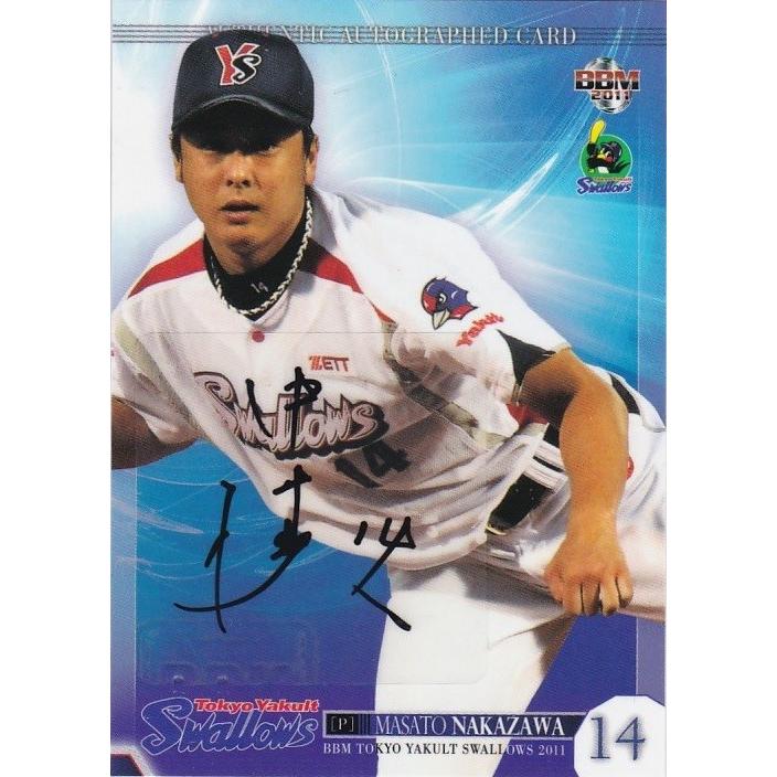 BBM 2011 東京ヤクルトスワローズ 中澤雅人 /60 直筆サインカード