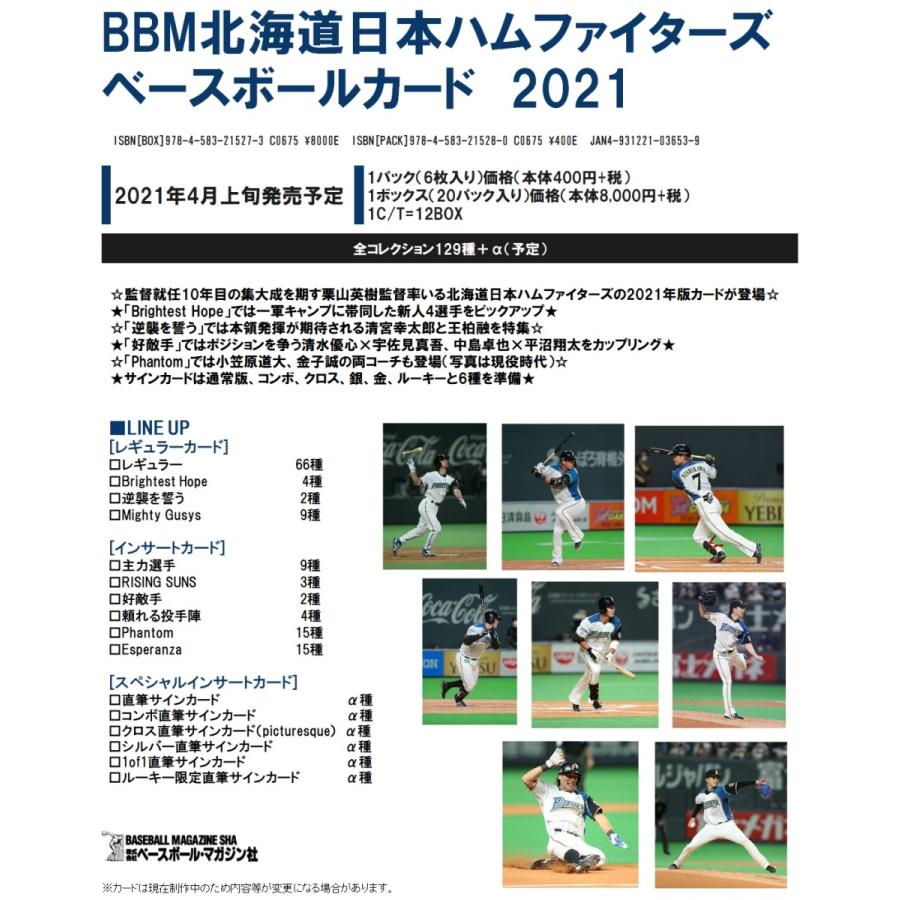 m北海道日本ハムファイターズベースボールカード21 1ボックス m21fighters1box トレカショップ Clear File 通販 Yahoo ショッピング