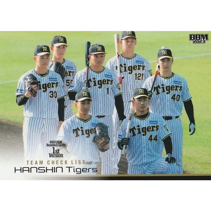 BBM 2023 1st 阪神タイガース 333 チームチェックリスト