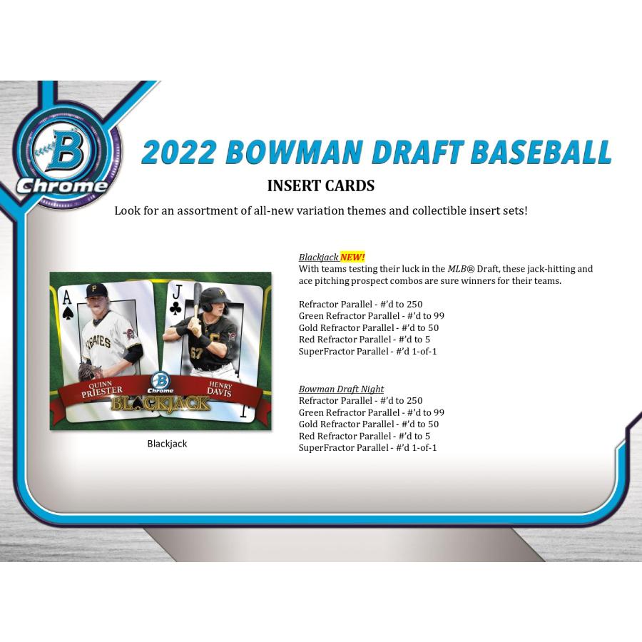 【予約】 MLB 2022 TOPPS BOWMAN DRAFT BASEBALL SUPER JUMBO 1BOX 【12月21日発売予定