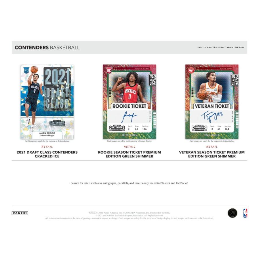 NBA 2021-22 PANINI CONTENDERS BASKETBALL FAT PACK 1BOX 