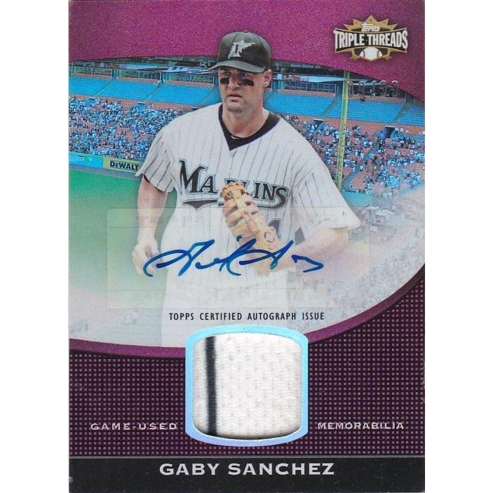 Topps 11 Triple Threads ギャビー サンチェス Gaby Sanchez 99 Autographs 直筆サインカード Topps11triplettuar 43 トレカショップ Clear File 通販 Yahoo ショッピング