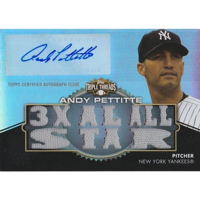 TOPPS 2012 Triple Threads アンディ・ペティット Andy Pettitte /18 Autographs 直筆サインカード ジャージ｜clearfile