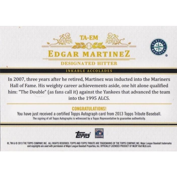 TOPPS 2013 Tribute エドガー・マルティネス Edgar Martinez /99 