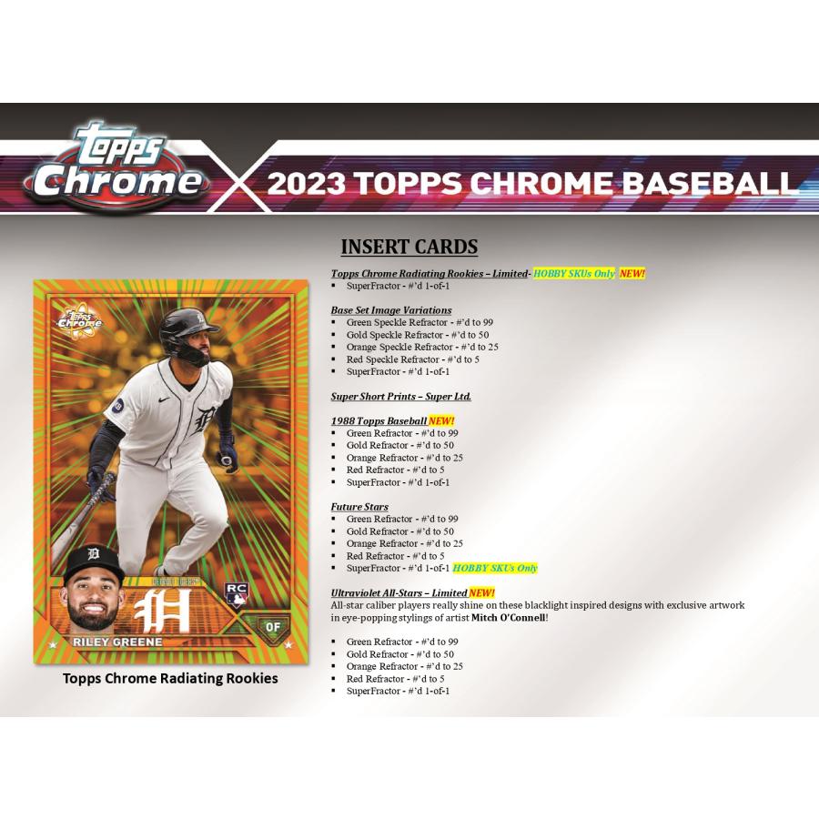 【予約】 MLB 2023 TOPPS CHROME BASEBALL JUMBO 1BOX 【7月26日発売予定