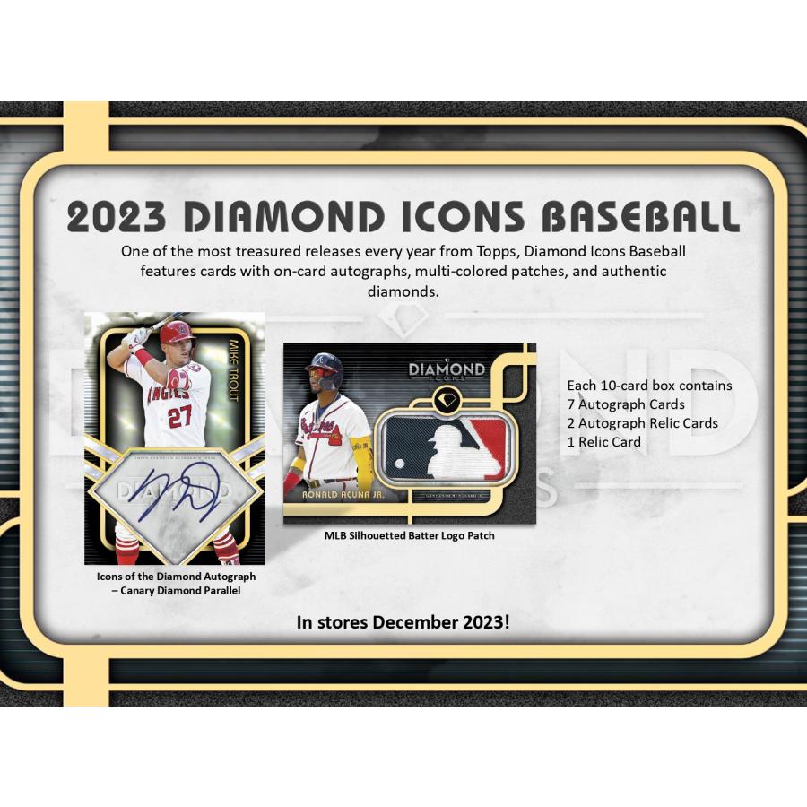MLB 2023 TOPPS DIAMOND ICONS BASEBALL HOBBY 1BOX : トレカショップ