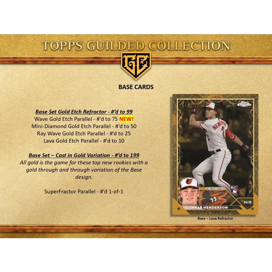 【予約】 MLB 2023 TOPPS GILDED COLLECTION HOBBY 1BOX 【11月17日頃入荷予定