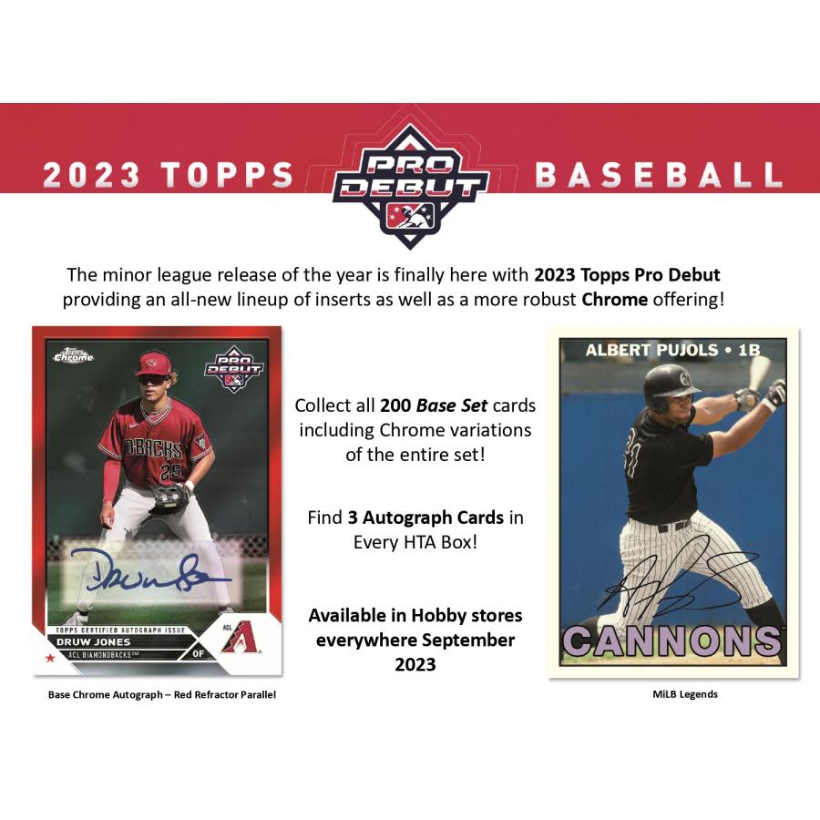 【予約】 MLB 2023 TOPPS PRO DEBUT JUMBO 1BOX 【10月18日入荷予定