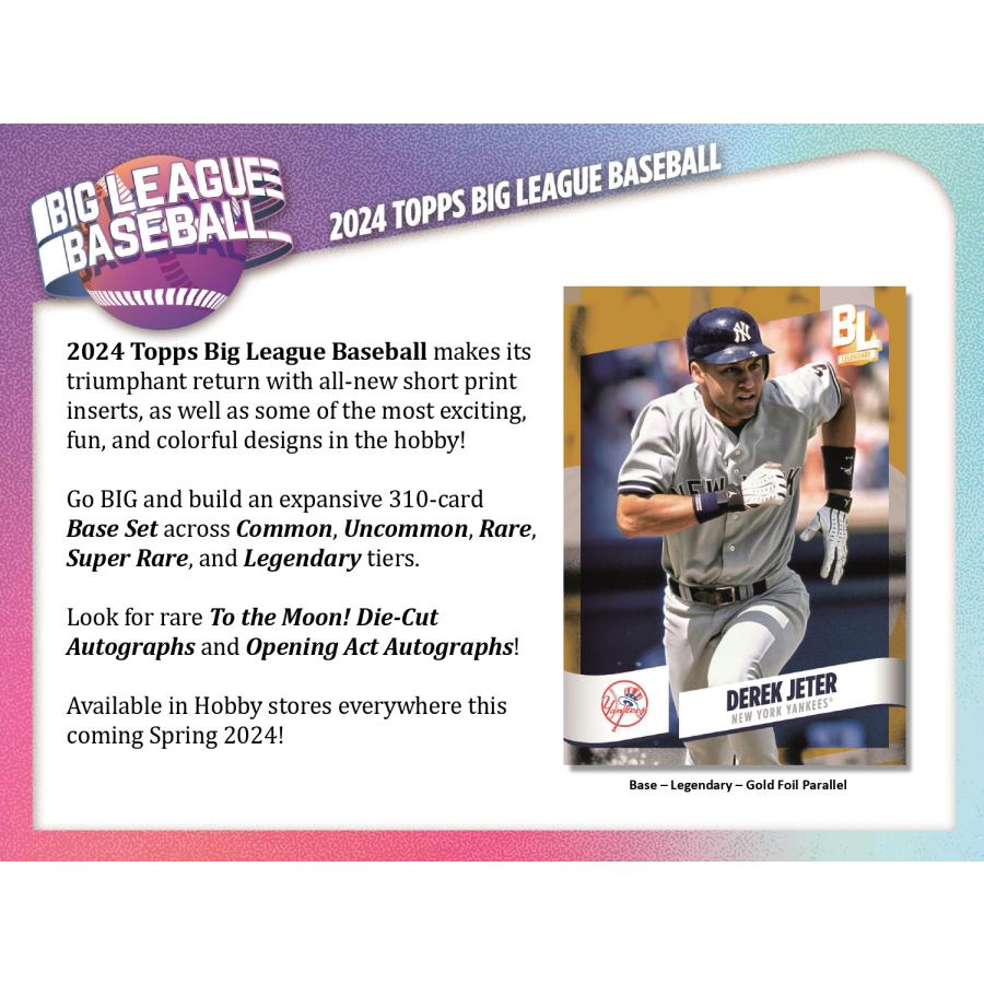 【予約】 MLB 2024 TOPPS BIG LEAGUE HOBBY 1BOX 【4月5日頃入荷予定