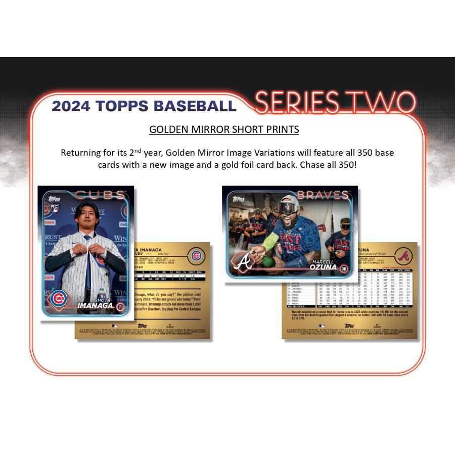 MLB 2024 TOPPS SERIES 2 BASEBALL JUMBO 1パック(40枚入り