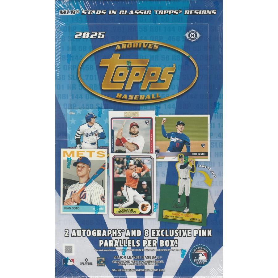 MLB 2025 TOPPS ARCHIVES HOBBY 1BOX : トレカショップ CLEAR FILE