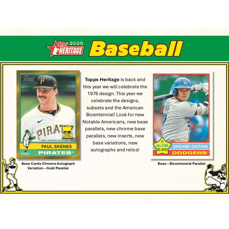 MLB 2025 TOPPS HERITAGE HOBBY 1BOX : トレカショップ CLEAR FILE