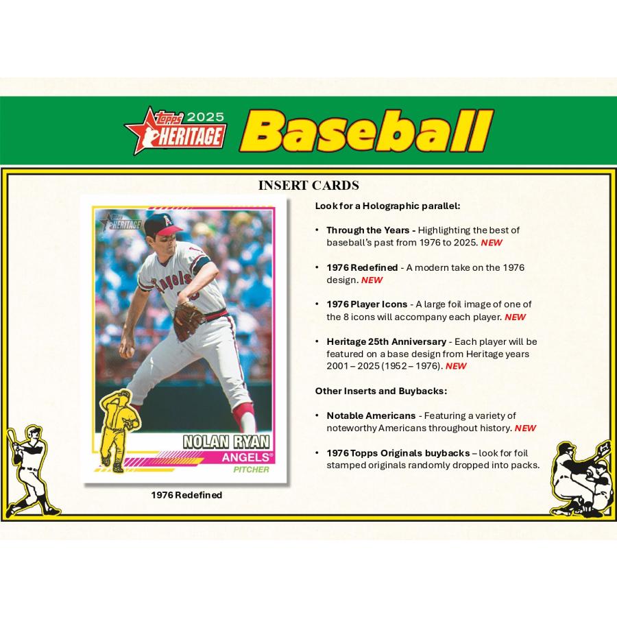 MLB 2025 TOPPS HERITAGE HOBBY 1BOX : トレカショップ CLEAR FILE