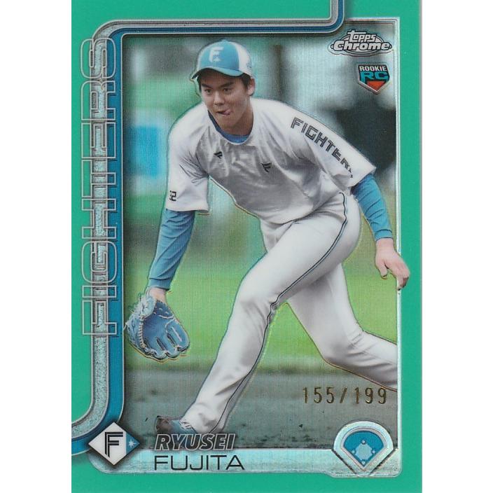 TOPPS 2025 NPB CHROME 藤田琉生 /199 62 Aqua Refractor : トレカ 