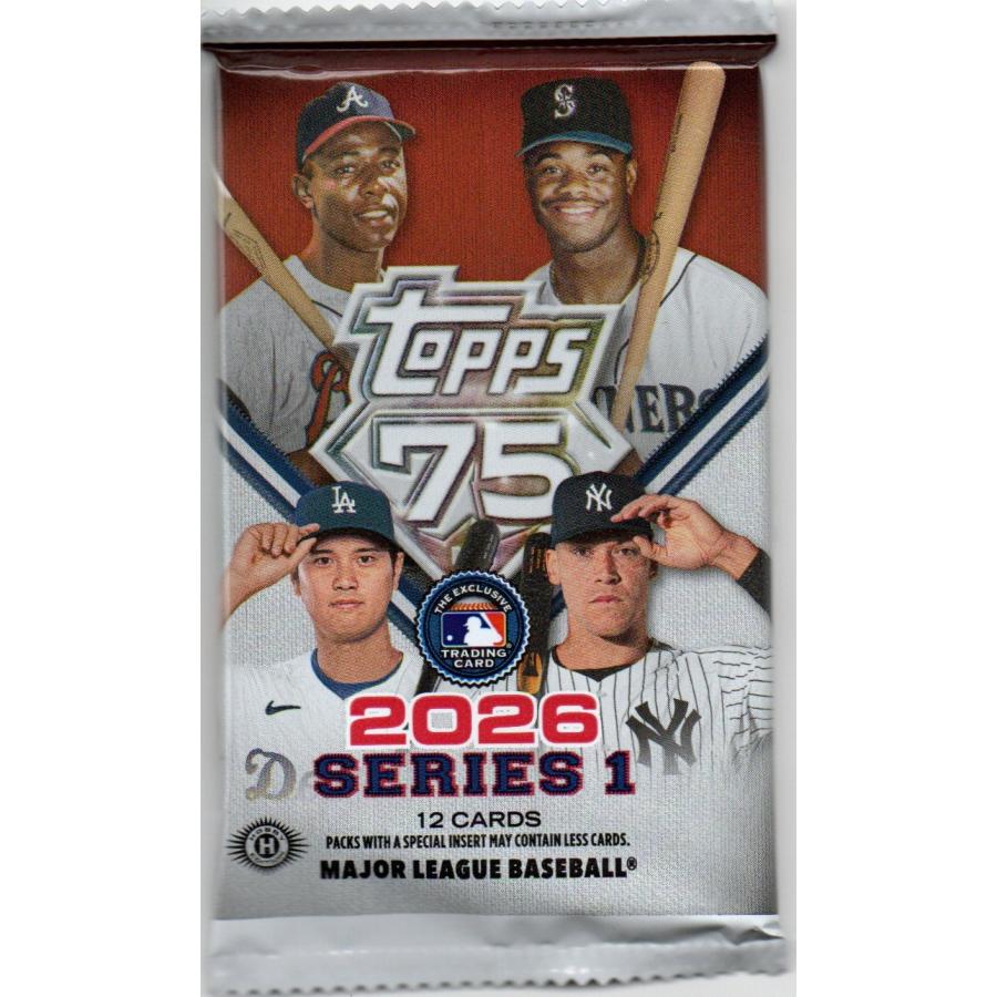 MLB 2026 TOPPS SERIES 1 BASEBALL HOBBY 1パック(12枚入り) : トレカ