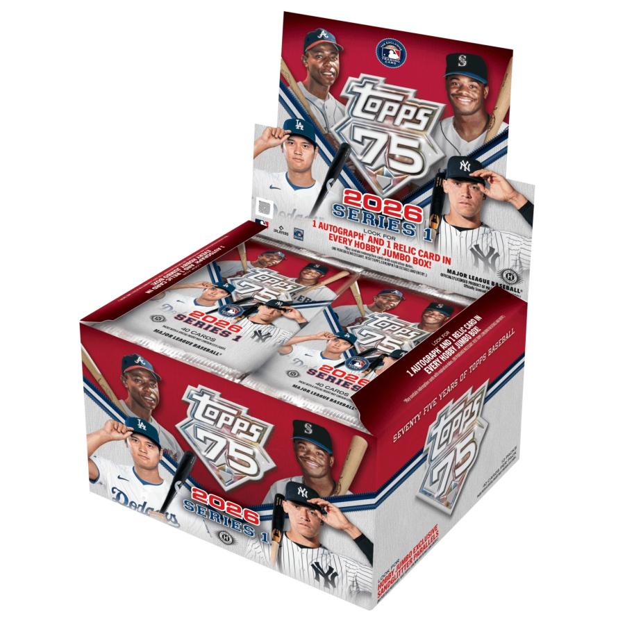 分割A／こちらのみの購入はToppsカードをランダムで1枚発送 MLB 2026 TOPPS SERIES 1 BASEBALL JUMBO 1BOX : トレカショップ CLEAR