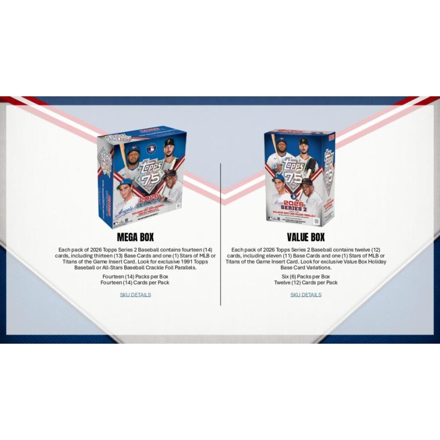 MLB 2026 TOPPS SERIES 2 BASEBALL JUMBO 1BOX : トレカショップ CLEAR