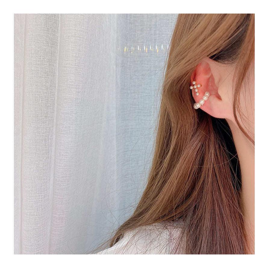 イヤーカフ 3点セット パールイヤーカフ セット イヤークリップ 韓国風 レディース 安い シンプル プチプラ ゴールド シルバー かわいい おしゃれ 軟骨 片耳 |  | 03